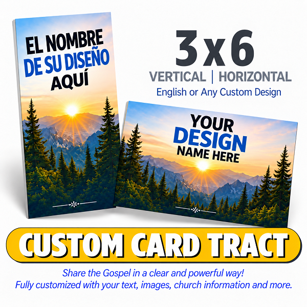 Custom Vertical/Horizontal Card Tract Assorted Sizes 